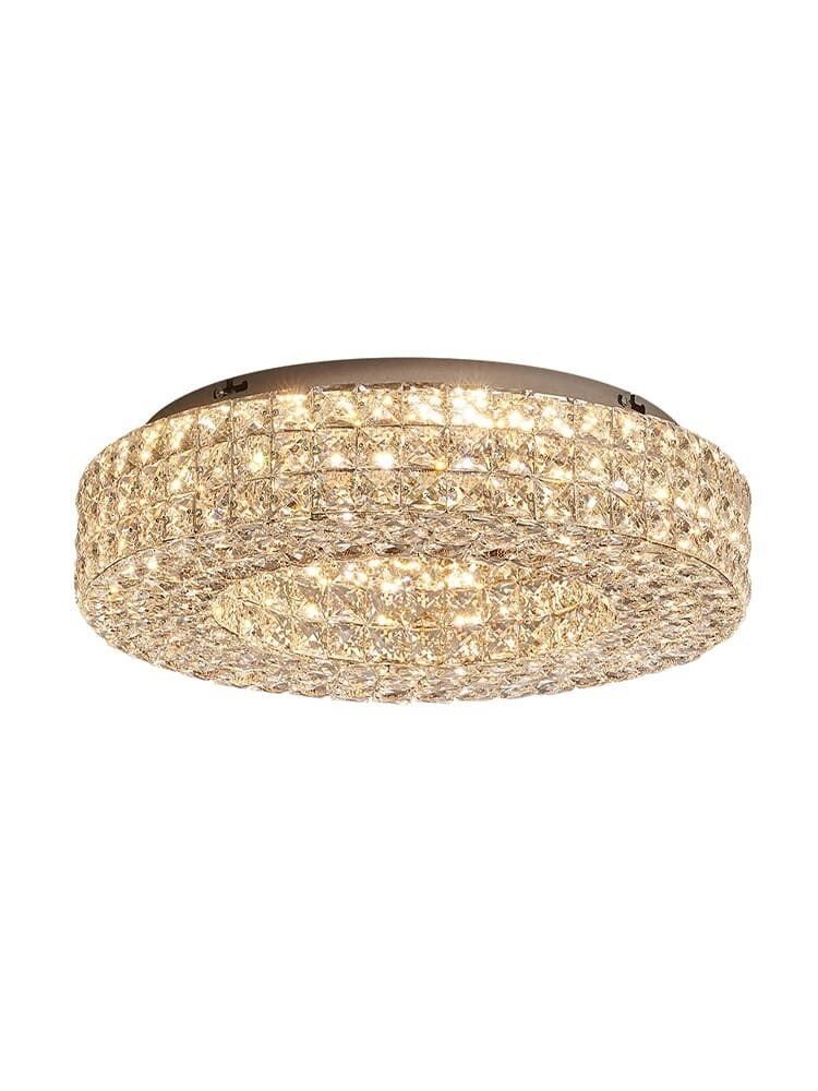 Luxury Round Ceiling Lights Gold/Chrome Modern Stainless Steel K9 Crystal - Image 6
