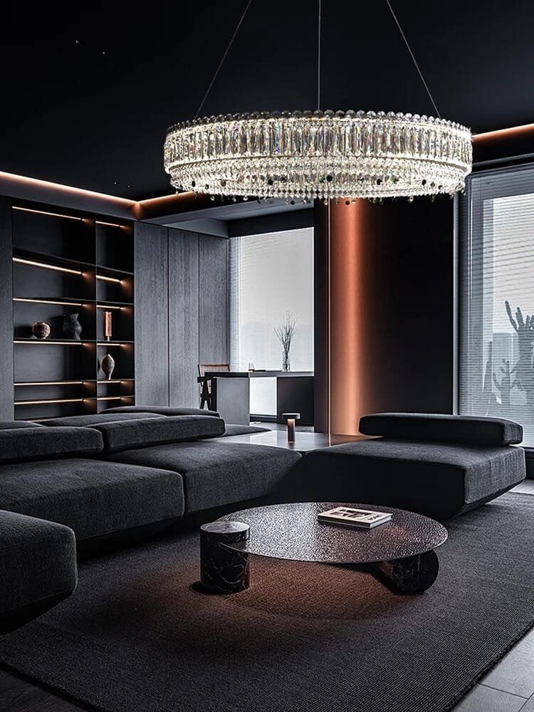 K9 Crystal Ceiling Lamps Stainless Steel Light Fixture - Image 4
