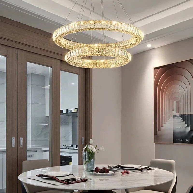 LED Pendant K9 Crystal Chandelier Lights Lighting Decoration Fixture - Image 6
