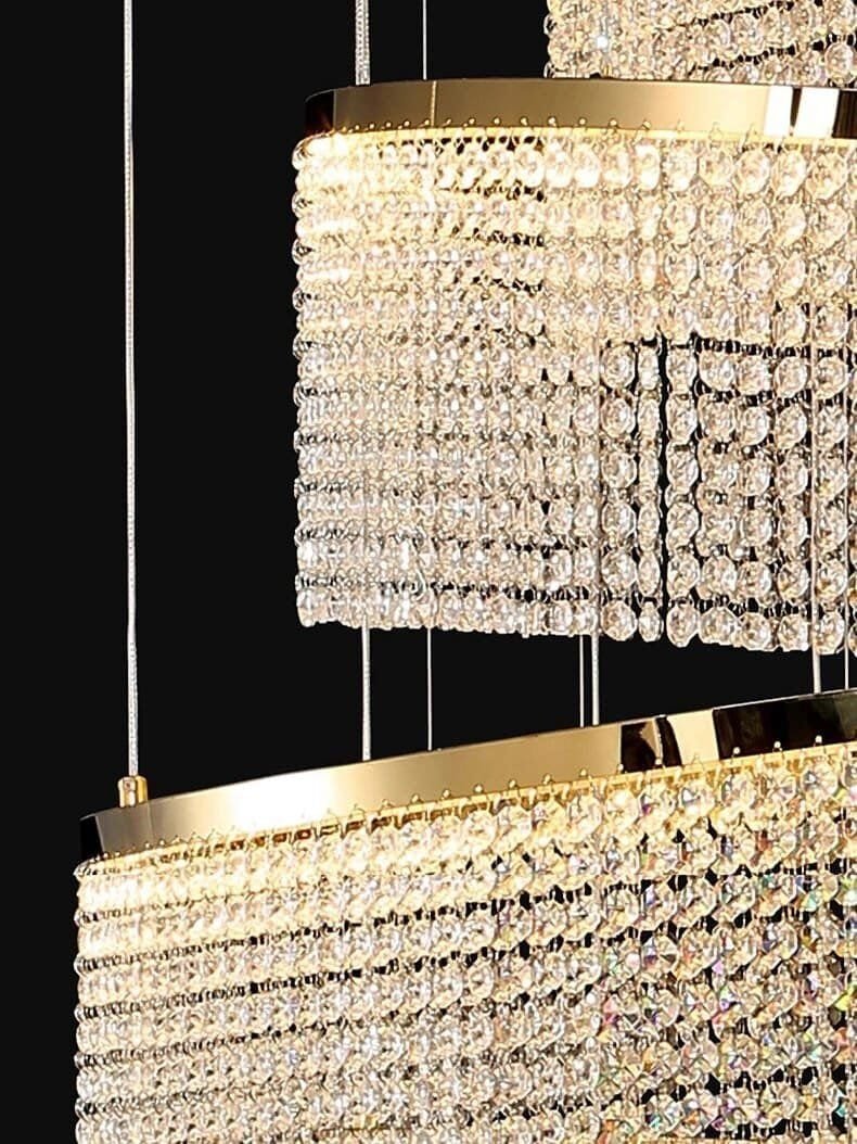 Crystal Chandelier Stair Pendant Lights Interior Lighting - Image 6