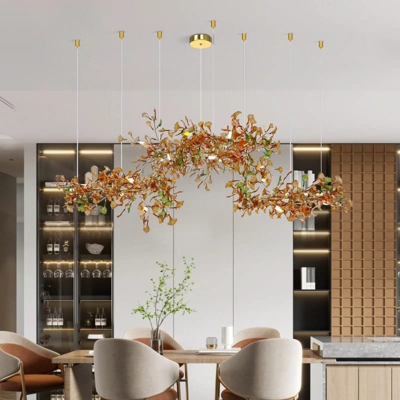 Modern Gingko Chandelier Custom Lights Glass Chandelier - Image 3