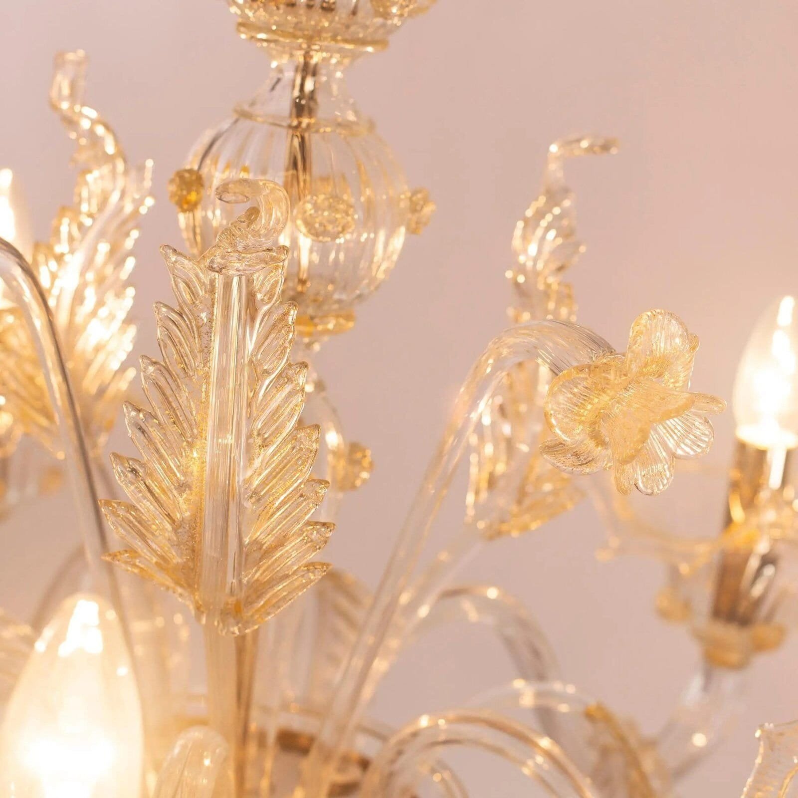 Murano Chandelier Glass Lamp Modern Home Decorations Glass Chandelier - Image 5