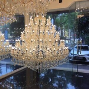 Hotel Extra Large Crystal Chandelier Modern Lamp Luxury