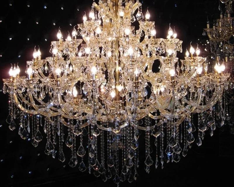 Hotel Extra Large Crystal Chandelier Modern Lamp Luxury