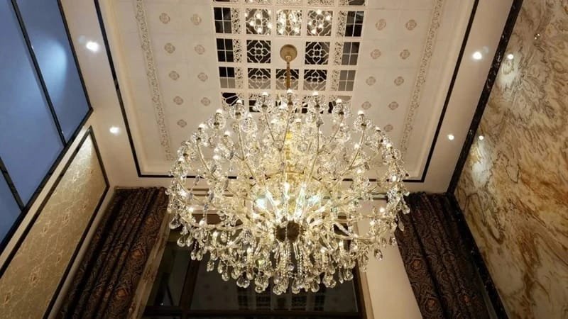 Hotel Extra Large Crystal Chandelier Modern Lamp Luxury
