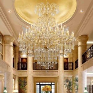Hotel Extra Large Crystal Chandelier Modern Lamp Luxury