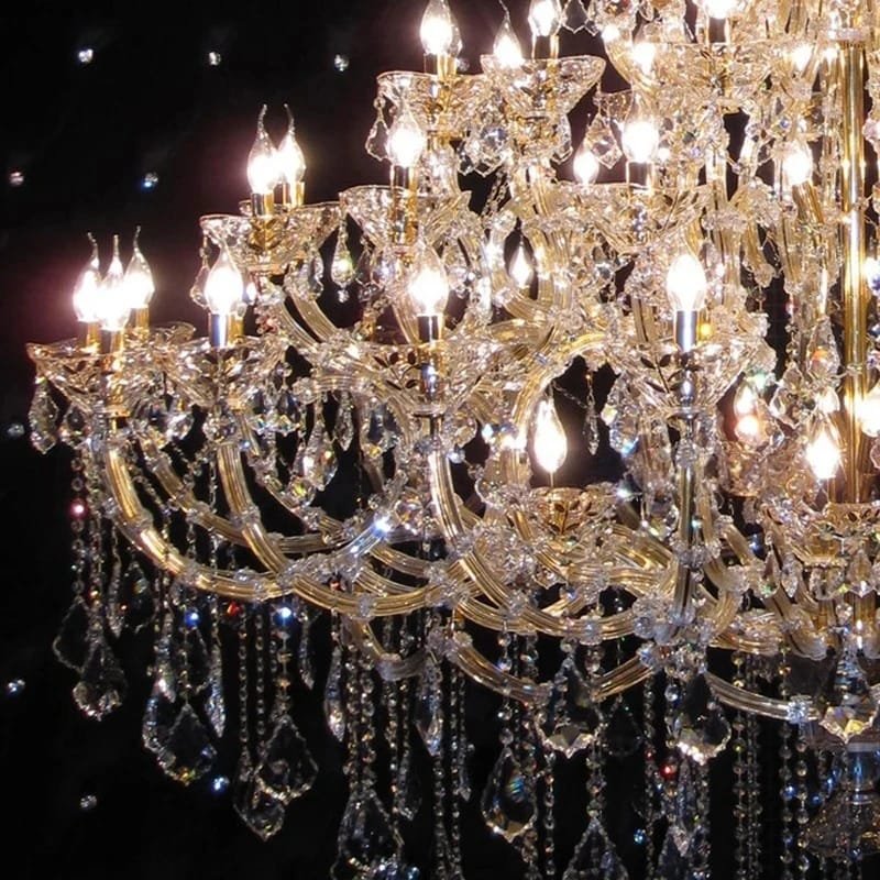 Hotel Extra Large Crystal Chandelier Modern Lamp Luxury