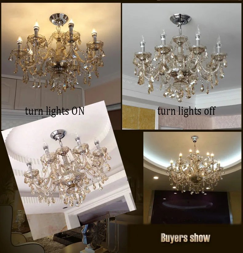Modern Crystal Chandelier Lighting For Dining Room Living Room
