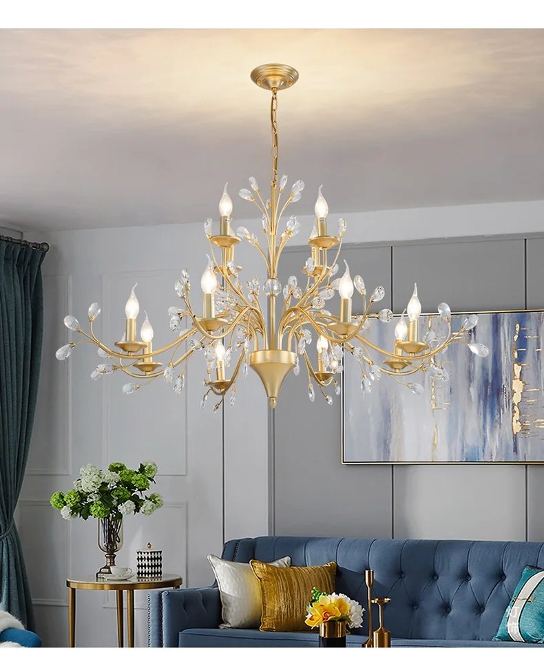 French chandelier living room light creative