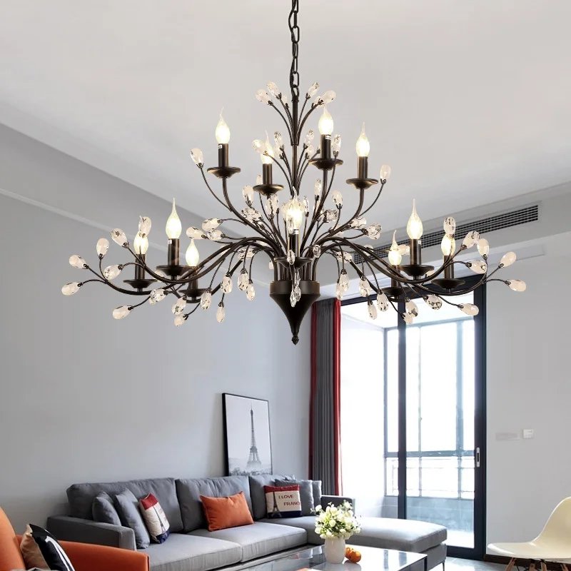 French chandelier living room light creative