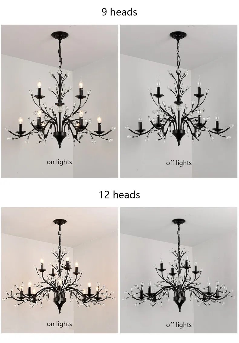 French chandelier living room light creative
