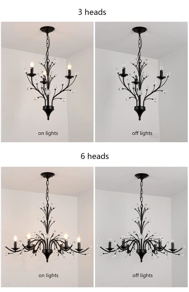 French chandelier living room light creative