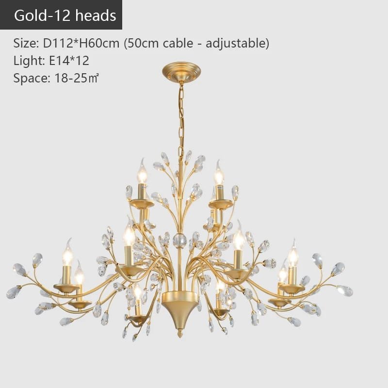French chandelier living room light creative