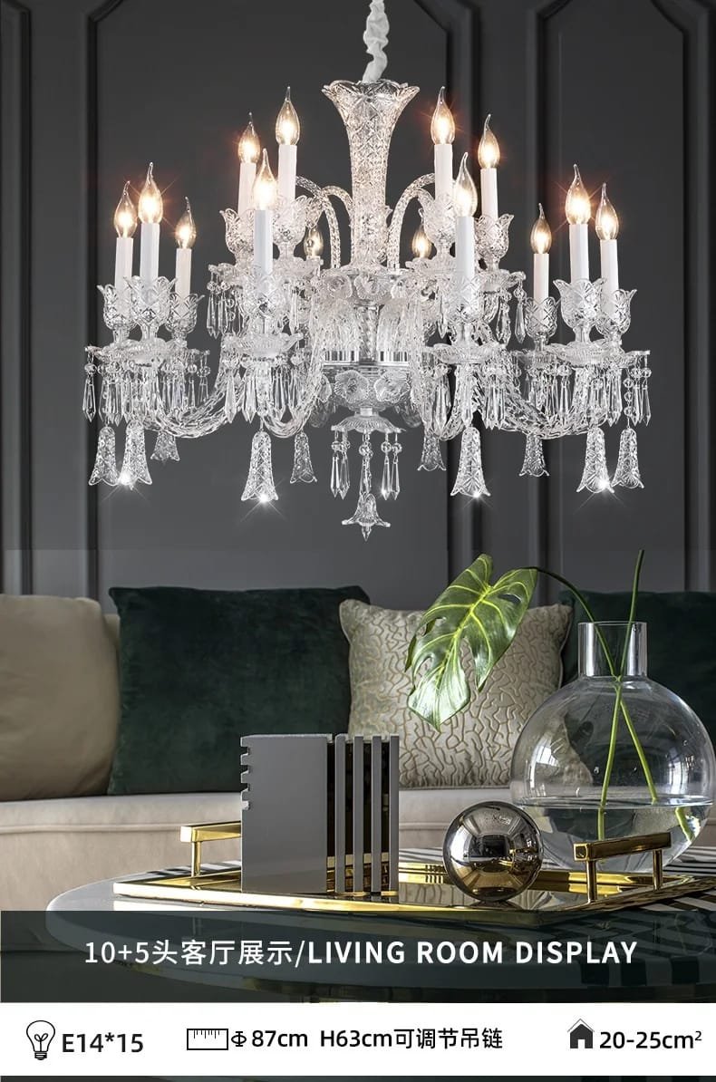 Royal Crystal Chandelier Lighting Top Grade