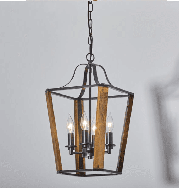 Vintage Farmhouse Lantern Pendant Lights For Kitchen Island