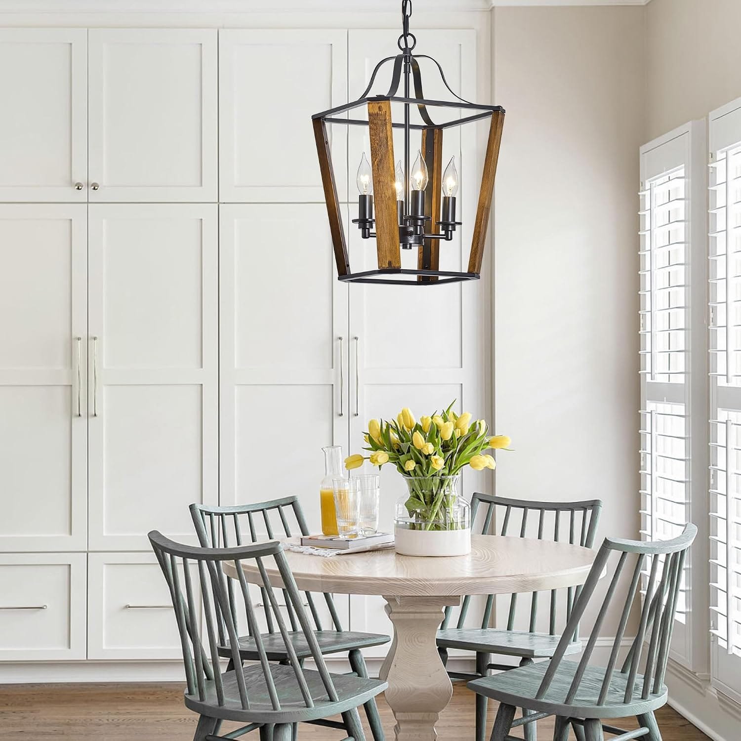 Vintage Farmhouse Lantern Pendant Lights For Kitchen Island