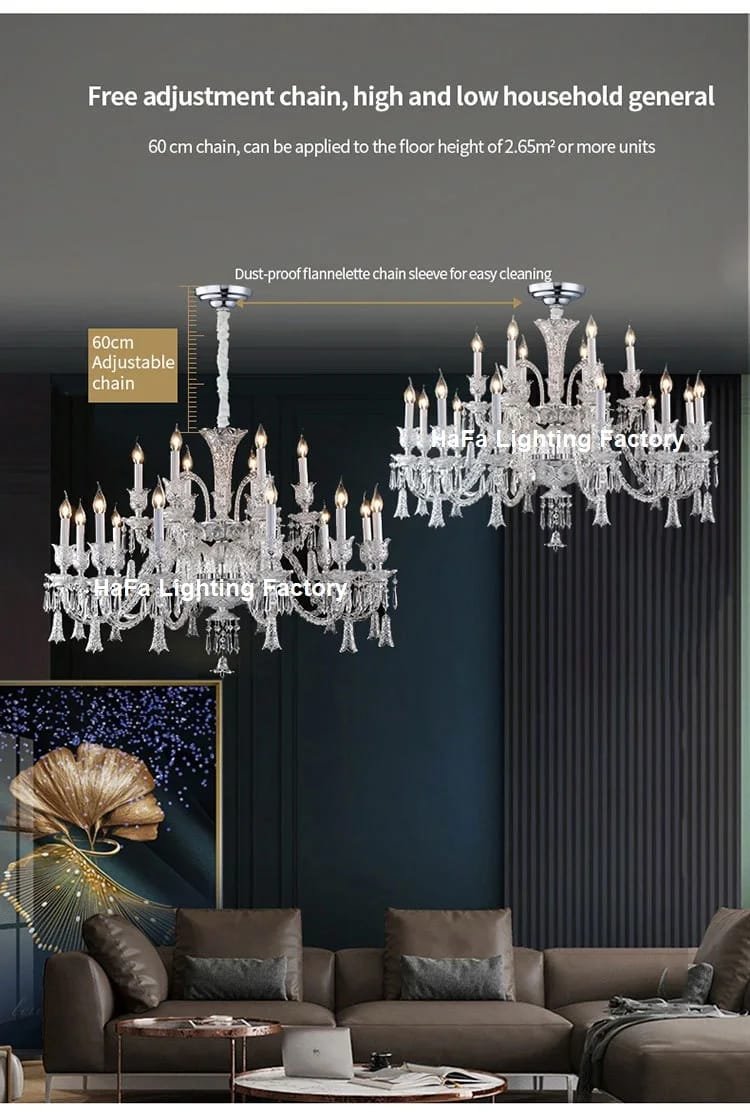 Royal Crystal Chandelier Lighting Top Grade