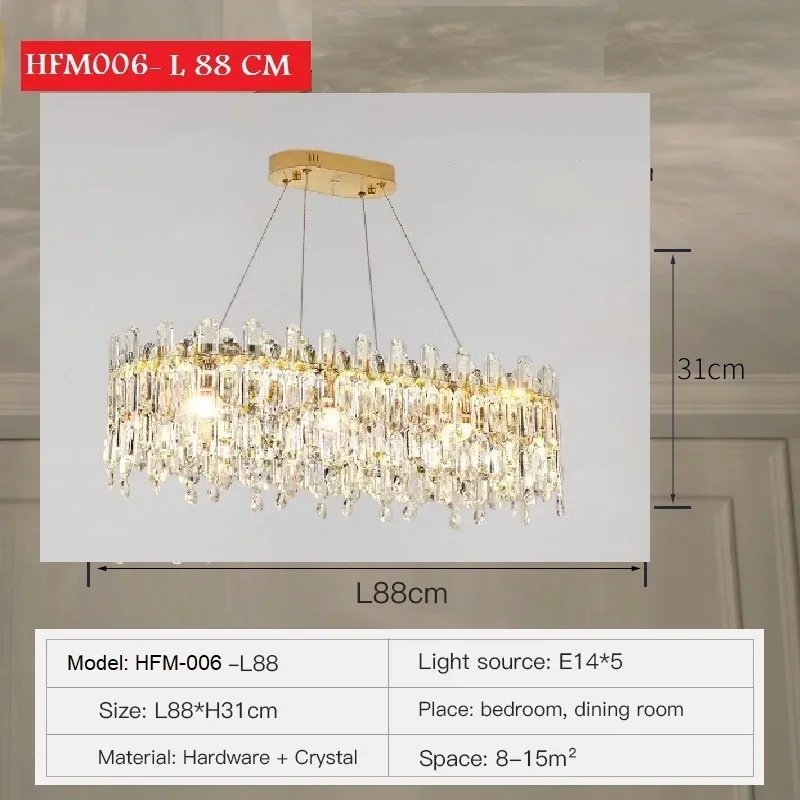 Gold Oval L 88 cm