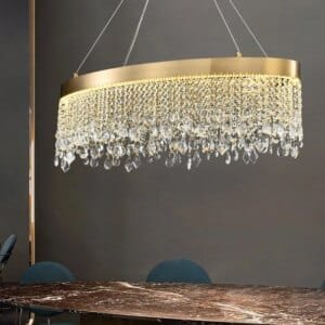 Crystal Hanging Chandelier Living Room Luxury