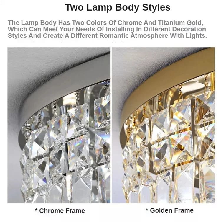 Modern Crystal Ceiling Light Lamps For Living room