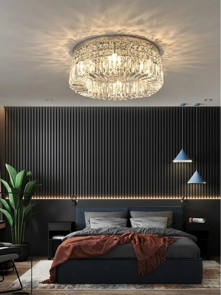 Modern Crystal Ceiling Light Lamps For Living room