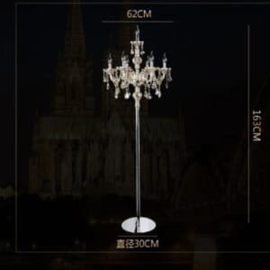 Crystal Chandelier Floor Lamp Modern