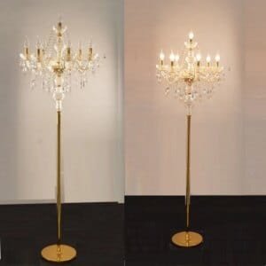 Crystal Chandelier Floor Lamp Modern