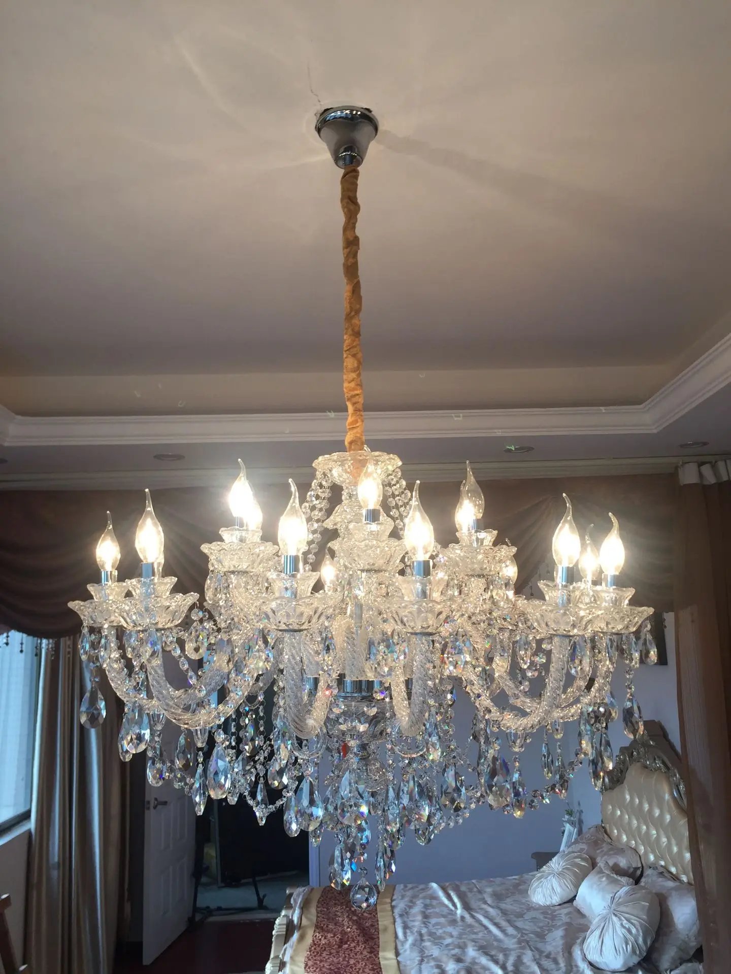 Modern Crystal Chandelier Lighting Fixture for Living Room