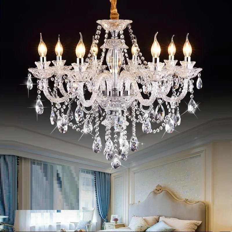 Modern Crystal Chandelier Lighting Fixture for Living Room