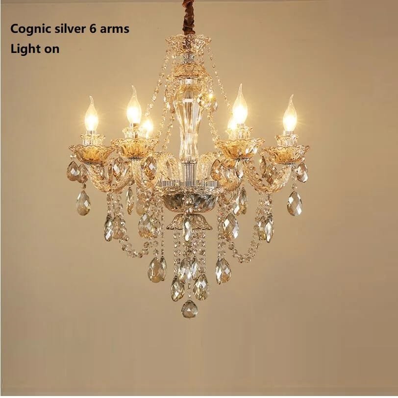 Modern Crystal Chandelier Lighting Fixture for Living Room