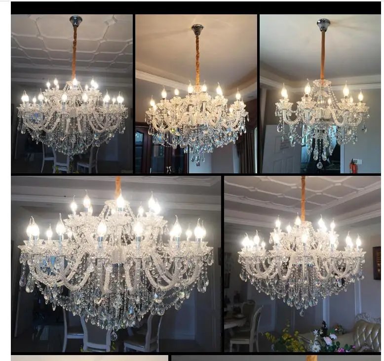 Modern Crystal Chandelier Lighting Fixture for Living Room
