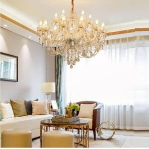 Modern Crystal Chandelier Lighting Fixture for Living Room