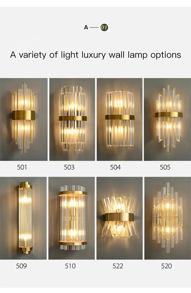 Wall Sconces Gold Bedside Lights Wall Lamp