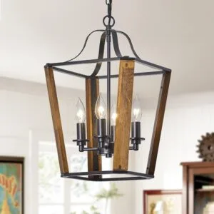 Vintage Farmhouse Lantern Pendant Lights For Kitchen Island