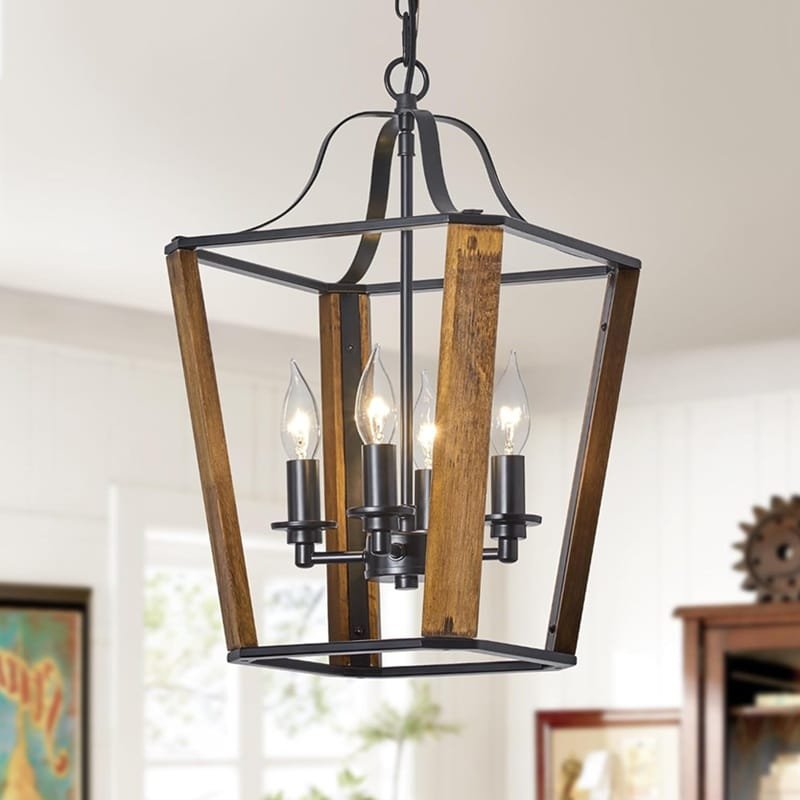 Vintage Farmhouse Lantern Pendant Lights For Kitchen Island