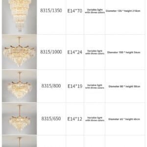 High Ceiling Stairwell Crystal Chandelier Modern Lighting