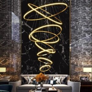 Modern LED Ring Pendant Lights hanging chandelier lamps