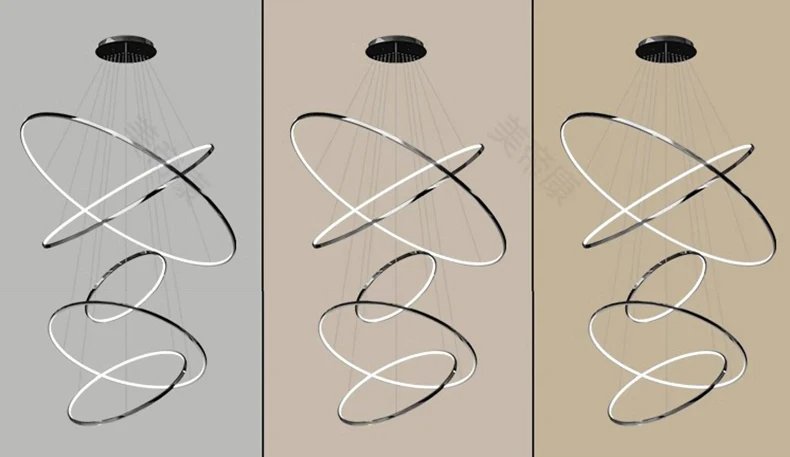 Modern LED Ring Pendant Lights hanging chandelier lamps