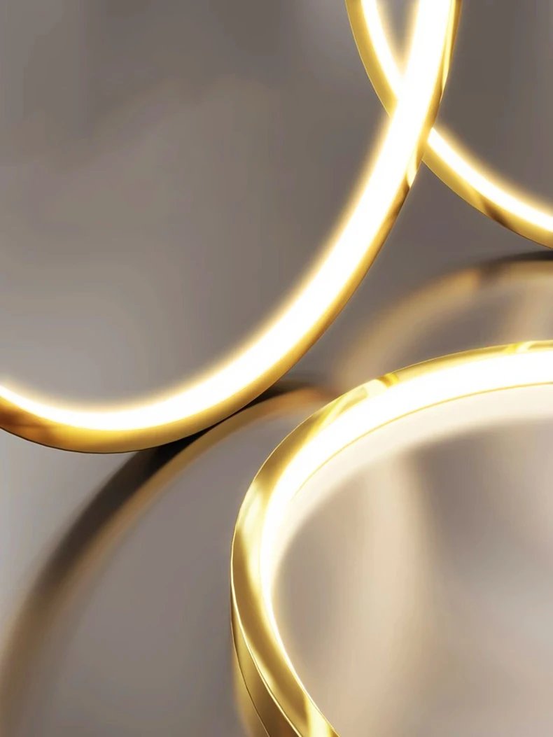 Modern LED Ring Pendant Lights hanging chandelier lamps