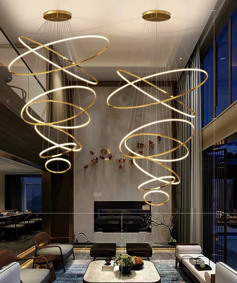 Modern LED Ring Pendant Lights hanging chandelier lamps