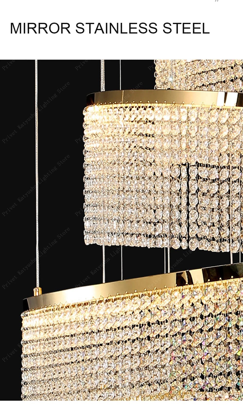 Crystal Chandelier Stair Pendant Lights Interior Lighting