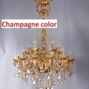 Long Stair Chandelier Crystal