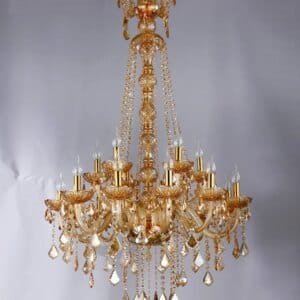 Long Stair Chandelier Crystal