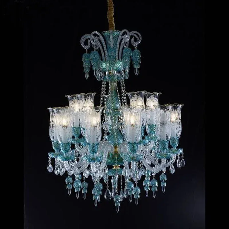 Vintage Crystal Lamp Modern Family Set Chandeliers Living Room Value