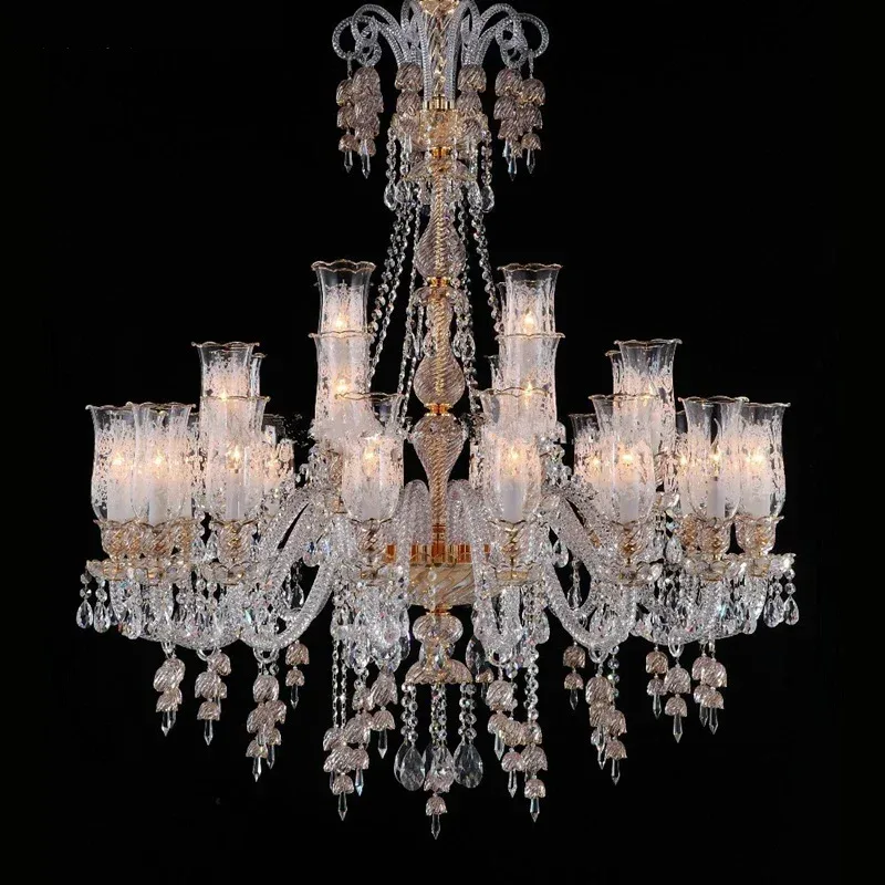 Vintage Crystal Lamp Modern Family Set Chandeliers Living Room Value