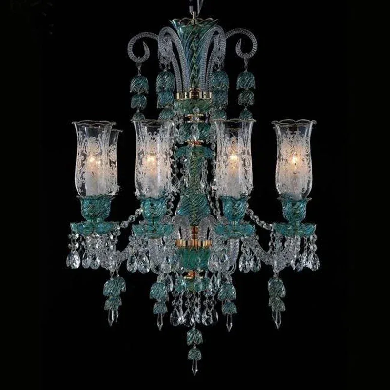 Vintage Crystal Lamp Modern Family Set Chandeliers Living Room Value
