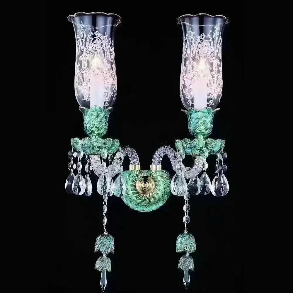 Vintage Crystal Lamp Modern Family Set Chandeliers Living Room Value
